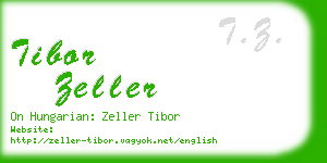 tibor zeller business card